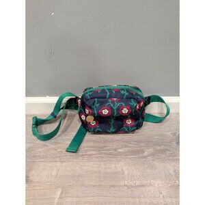 EUC Rowing Blazers x Target Rose Print Belt Bag Fanny Pack Blue Green Red Floral